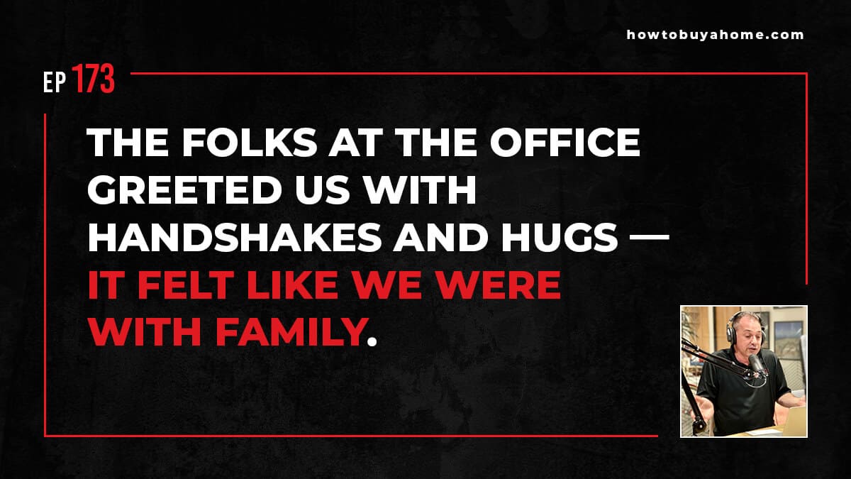 The folks at the office greeted us with handshakes and hugs - it felt like we were with family. 