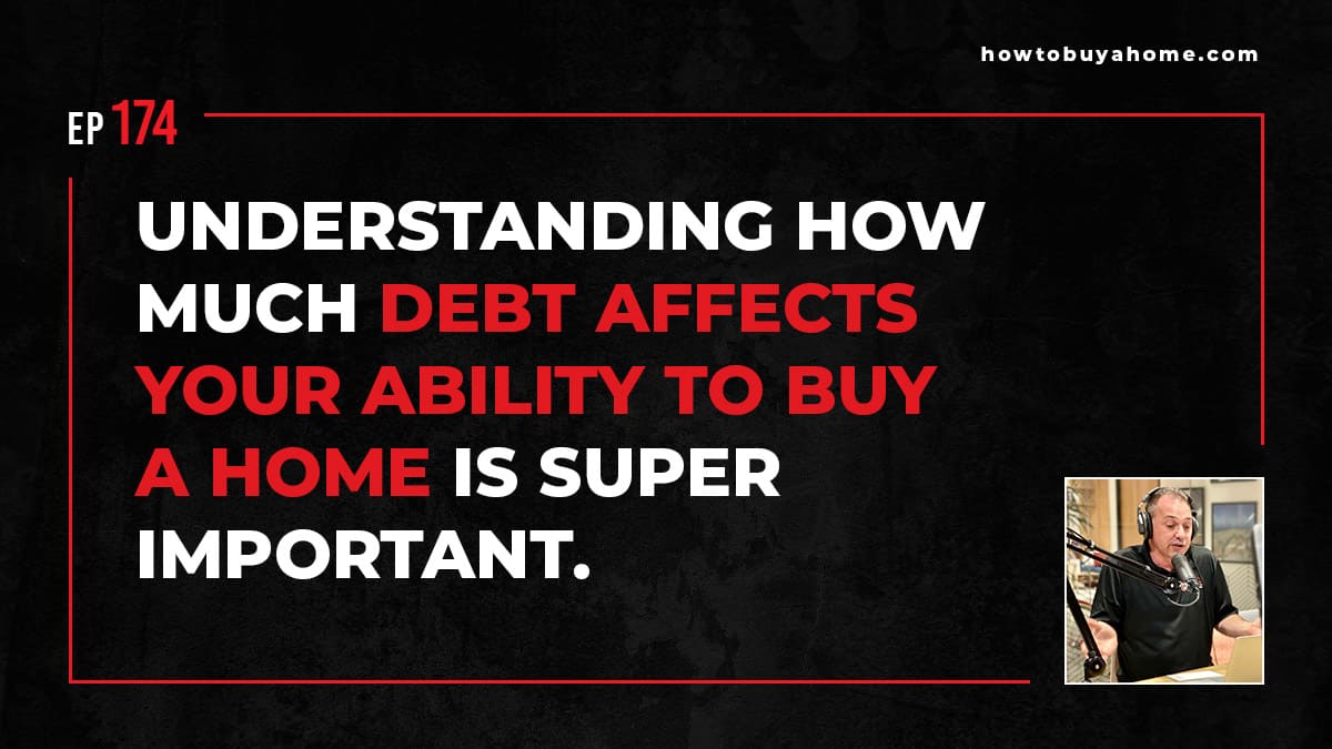 Understanding how much debt affects your ability to buy a home is super important.