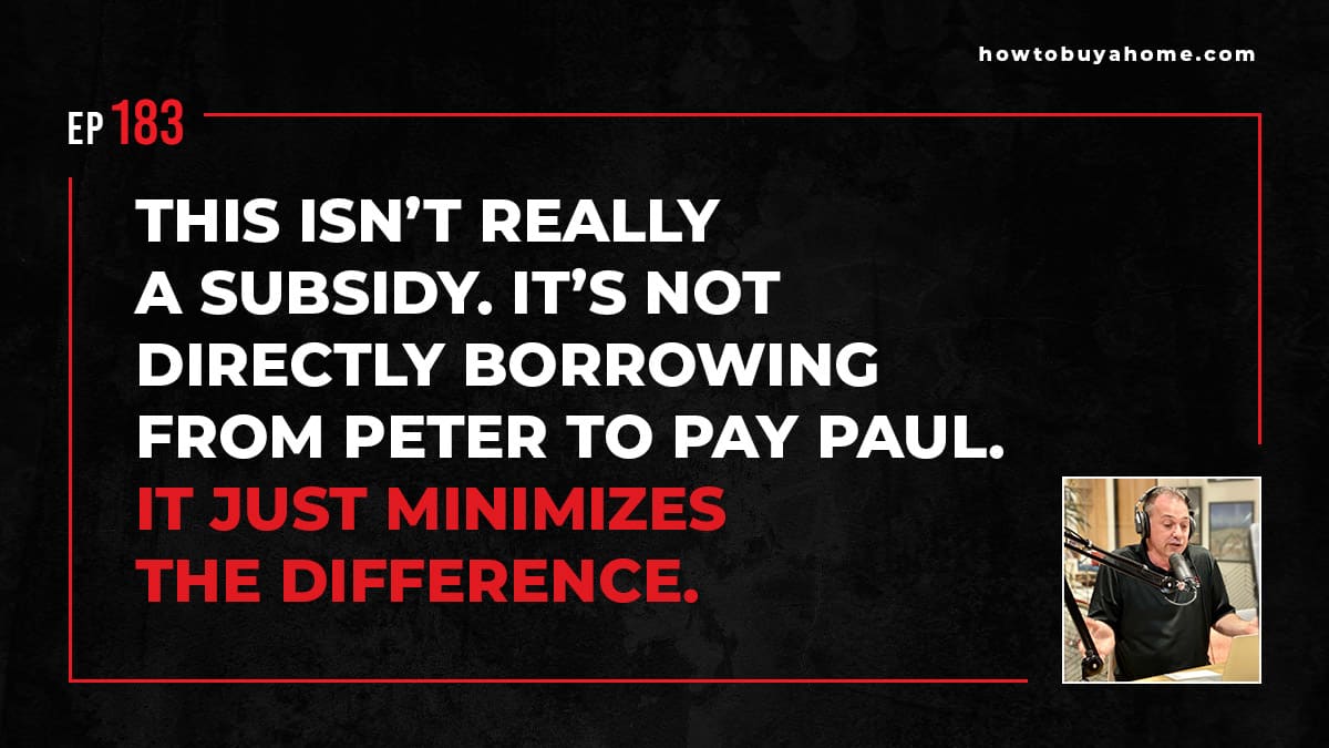 This isn’t really a subsidy. It’s not directly borrowing from Peter to pay Paul. It just minimizes the difference.